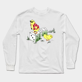 CHICKENS DICE Long Sleeve T-Shirt